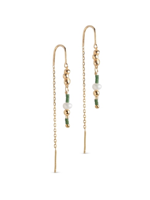 Earrings Nara Miyuki Khaki