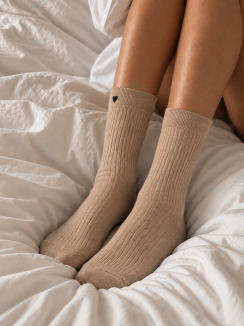 Kaila, socks Sand Stone