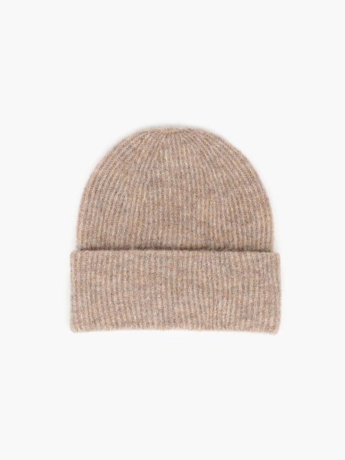 Gabriella Wool Mohair Beanie Beige