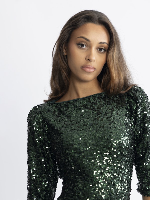 Sif Sequins Dress Green