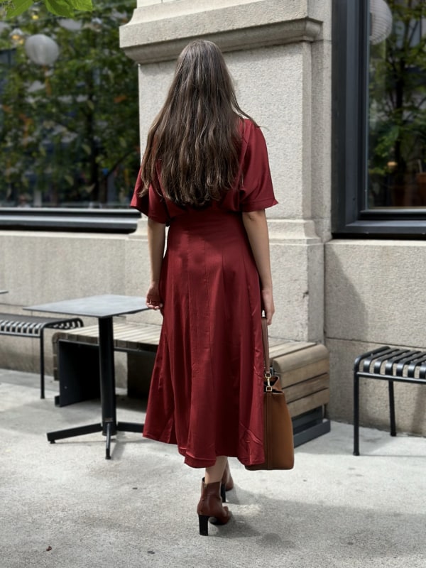 Vianna-Dress Red Pear