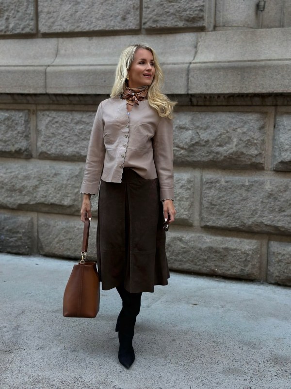Mimi, Leather Shirt Mocha