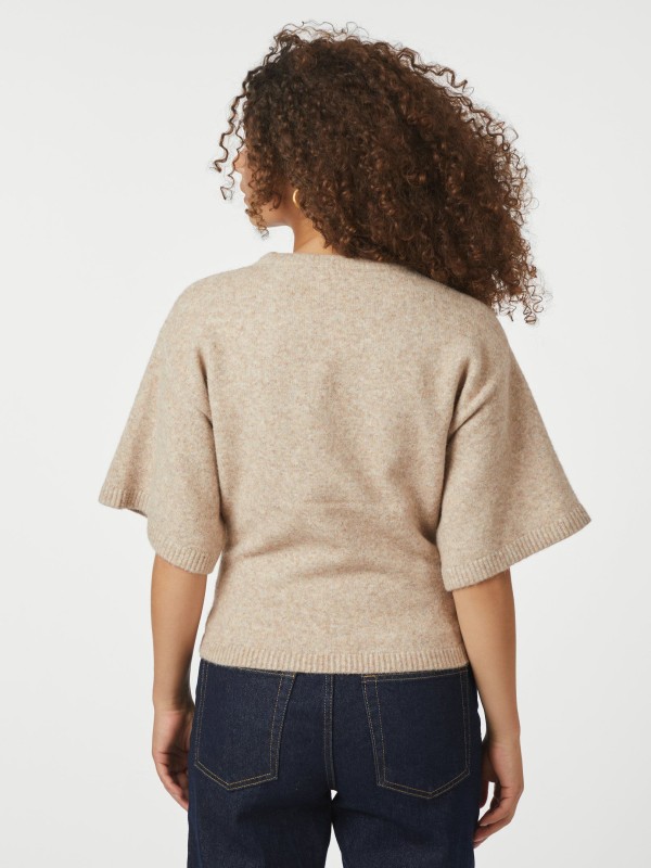 Asha Knit Tee Sand Melange