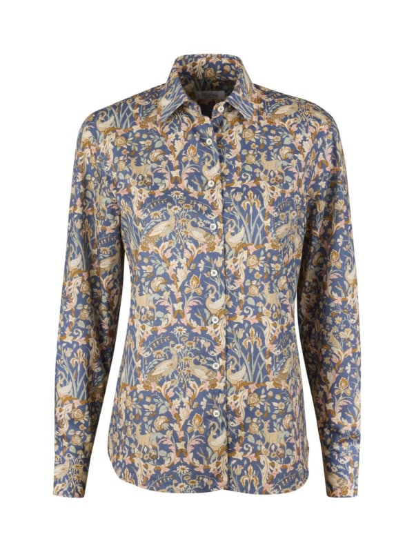 Siri Shirt Blue pattern