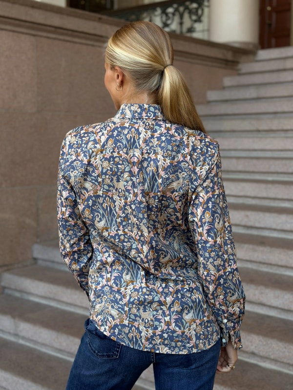 Siri Shirt Casual Blue pattern