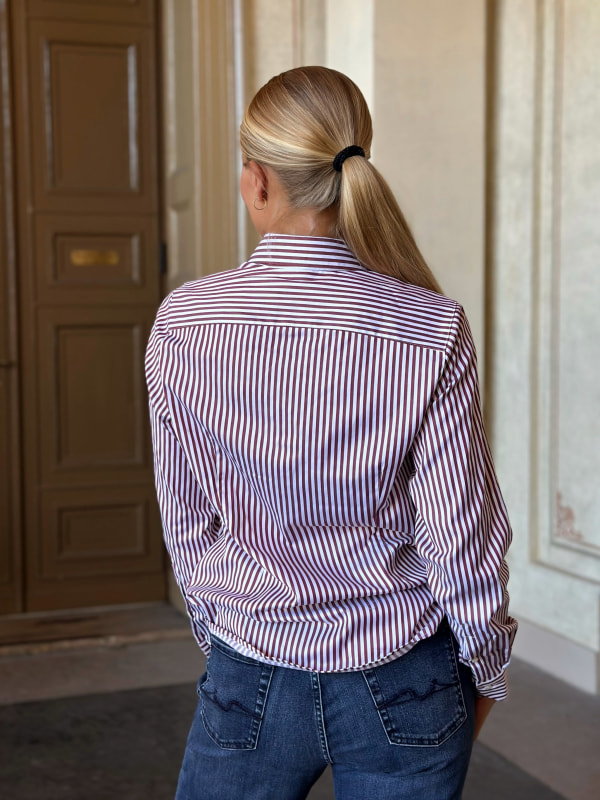 Sofie Shirt Red stripe