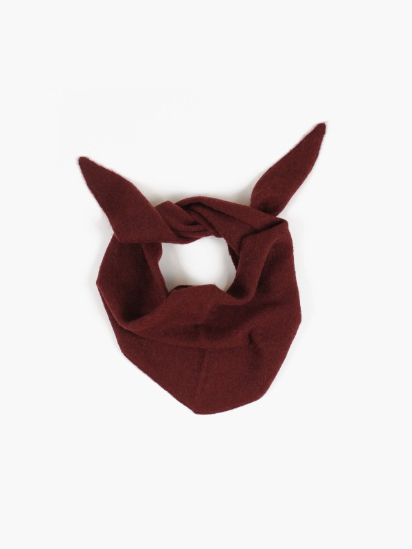 Gabriella Wool Mohair Triangle Burgundy