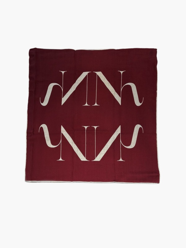 Ulla Emblem Ullskjerf Burgundy