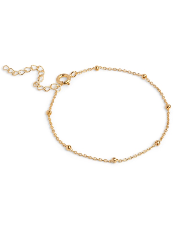 Bracelet Beaded Chain Gold