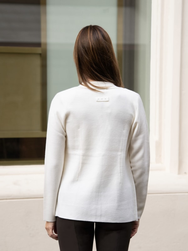 Gerd Merino Wool Blazer White