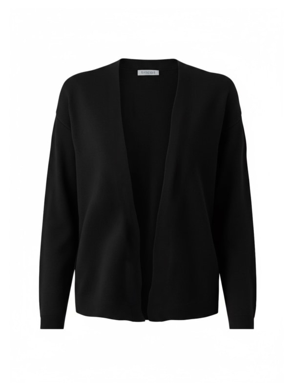 Else Merino Wool Cardigan Black