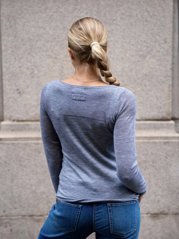 Fine Merino Sweater Grey Melange