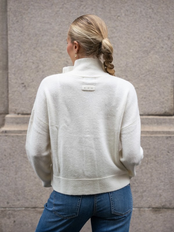 Inga Wool Zip Ivory