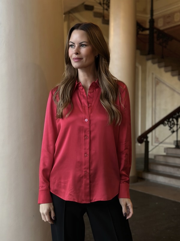 Matt P Latia N Blouse Medium Red