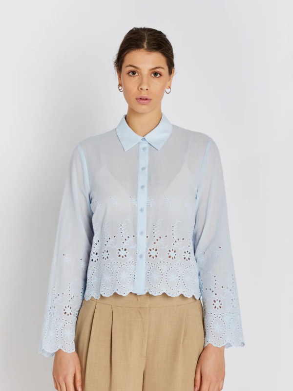 Jadea Shirt Blue Stone