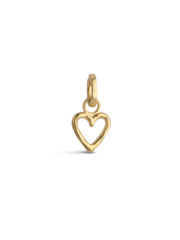 Charm, Organic Heart 925S/GP