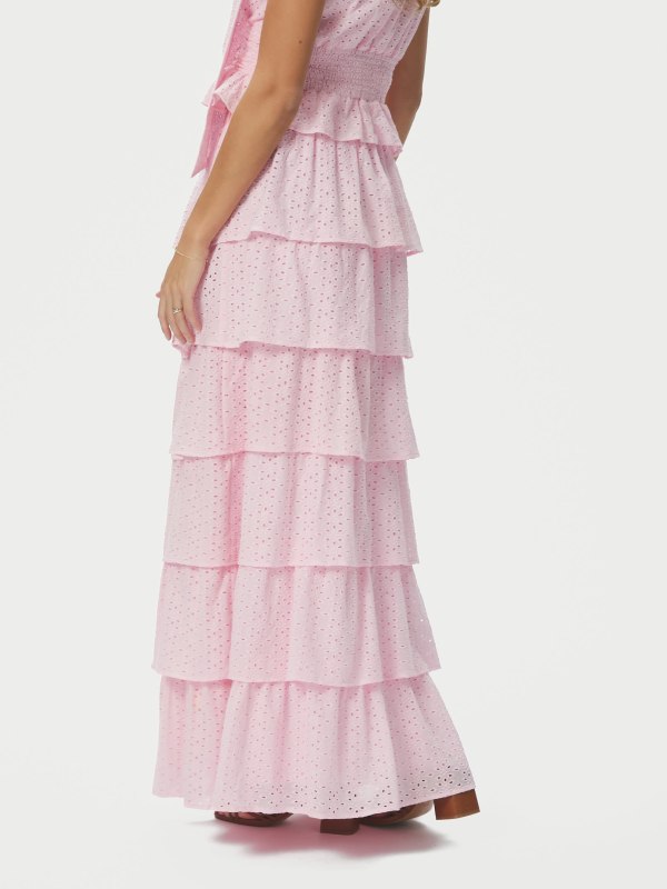 Morris Emb Skirt Light pink