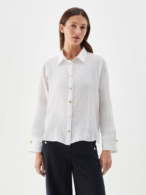 Nenne linen blouse White