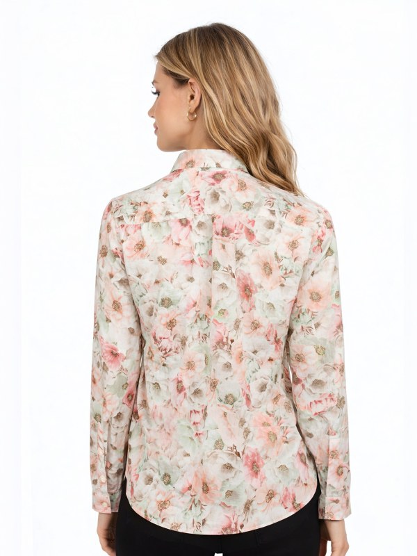 Sofie Shirt Light orange pattern