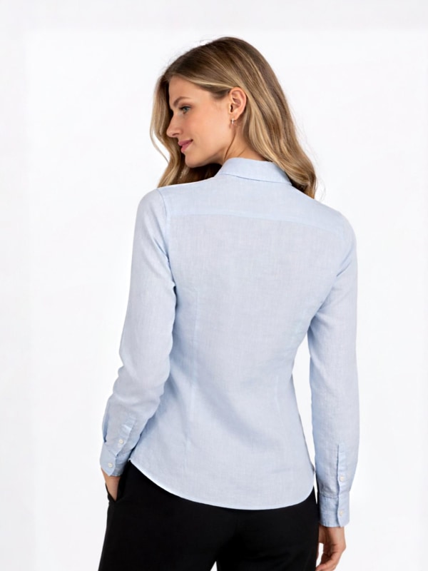 Sofie Linen Shirt Light Blue