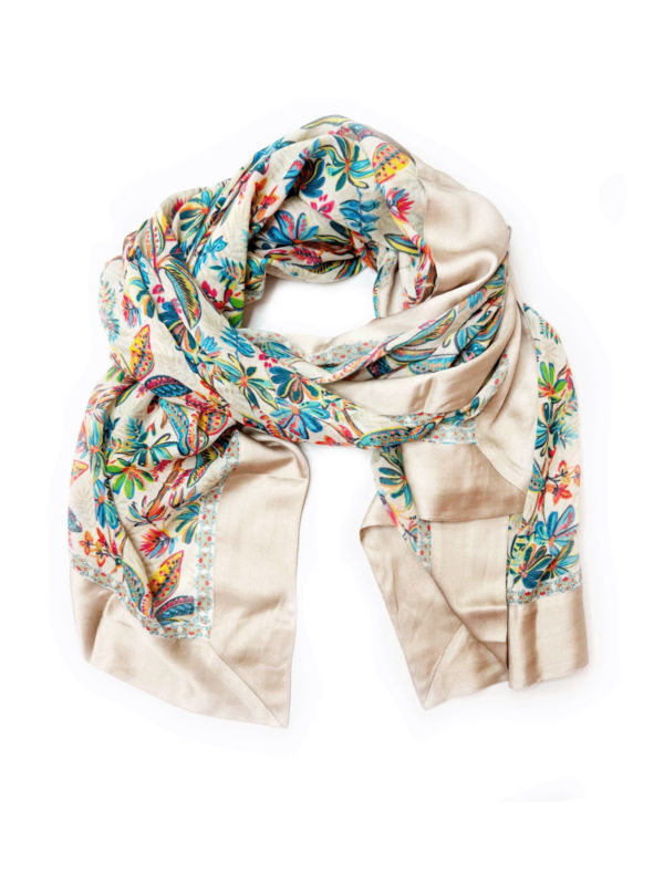 Palma Scarf Creme/Multi