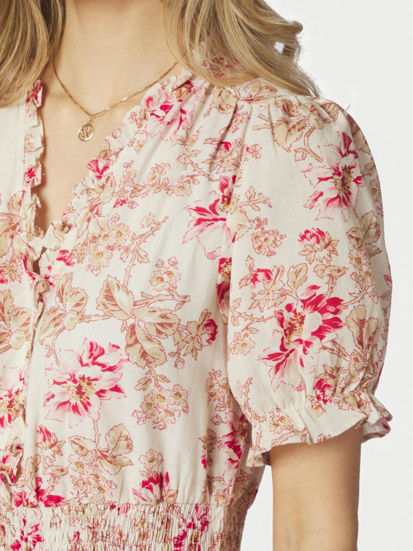 Kanza Flower Rose Dress ROSE