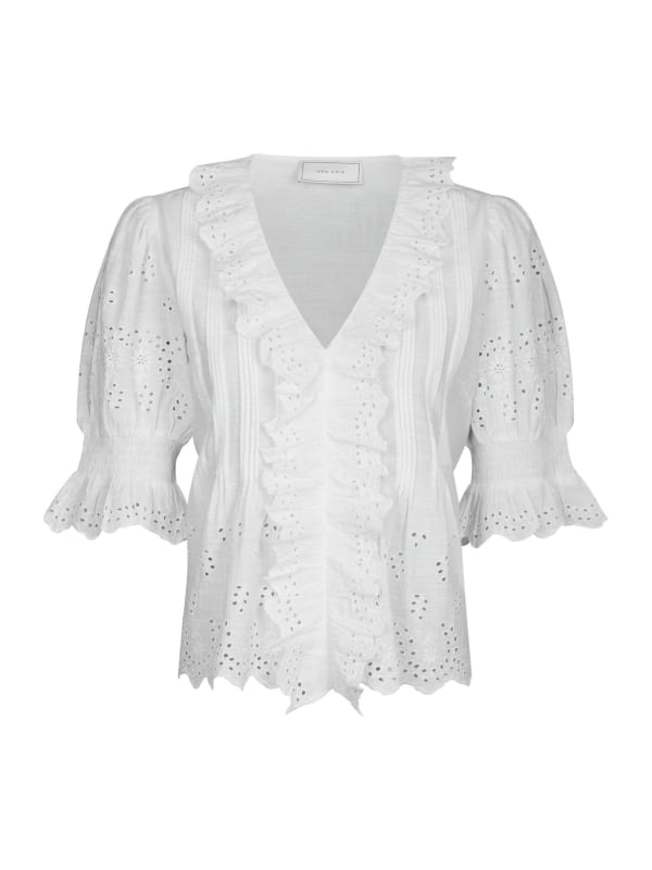 Talise Emb Blouse White