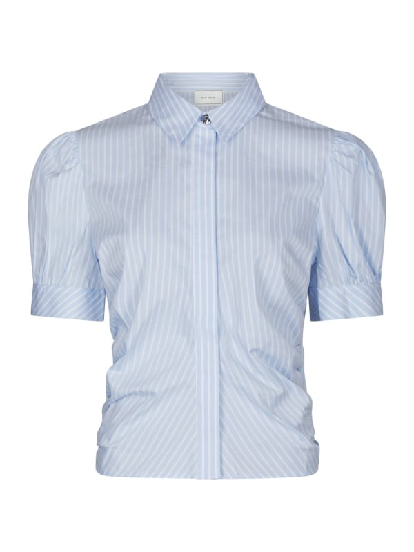 Frannie Soft Stripe Shirt Light Blue