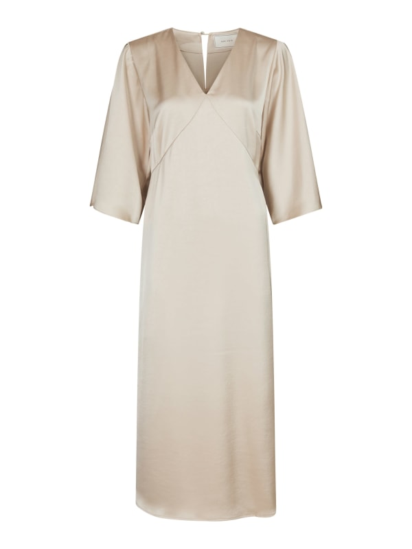 Remara Heavy Sateen Dress Champagne