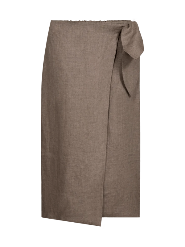 NATURE SKIRT Taupe Gray Melange