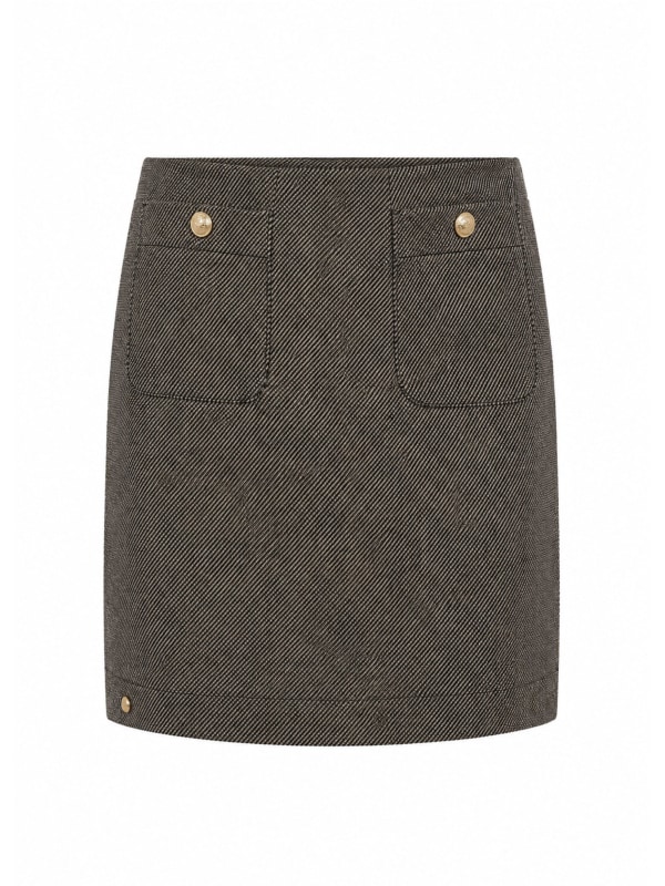 Marmonti plain skirt Black/Beige