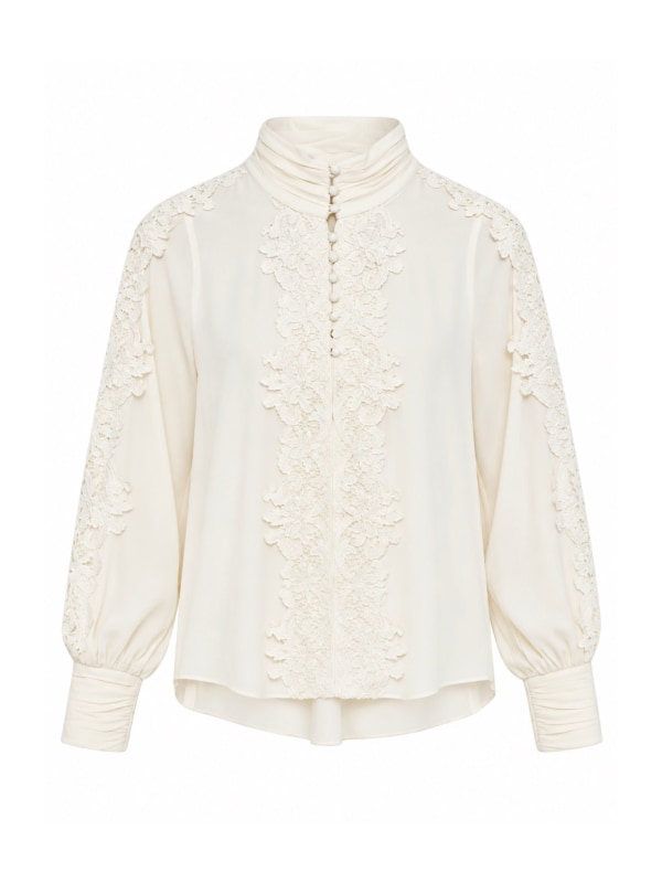 Cana, lace blouse Off White