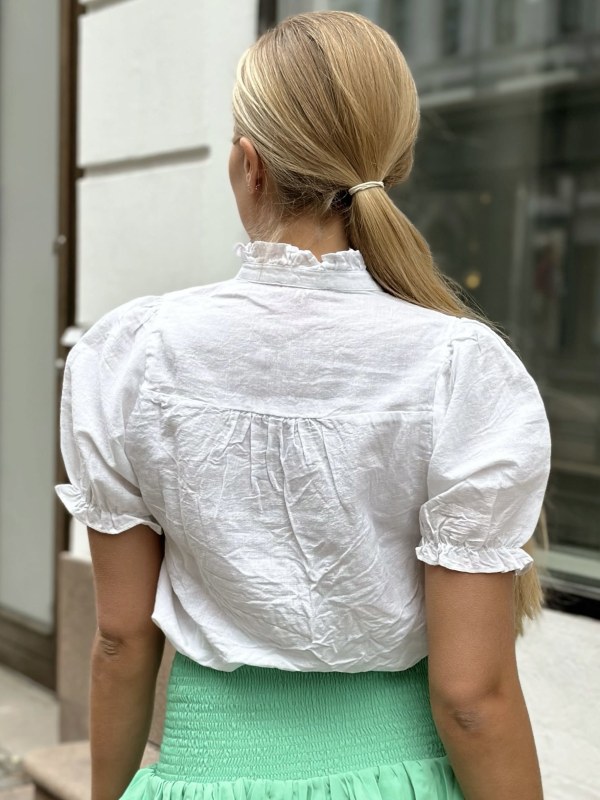 Odesa Linen Blouse White