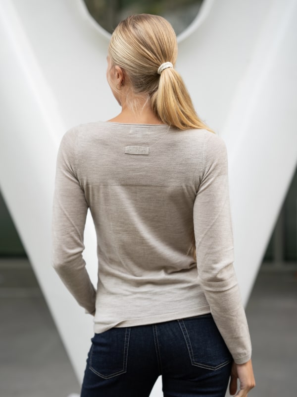 Fine Merino Sweater Beige