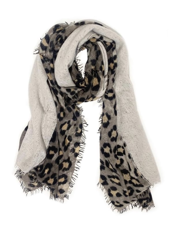 Wild Cat Cashmere Scarf Olive