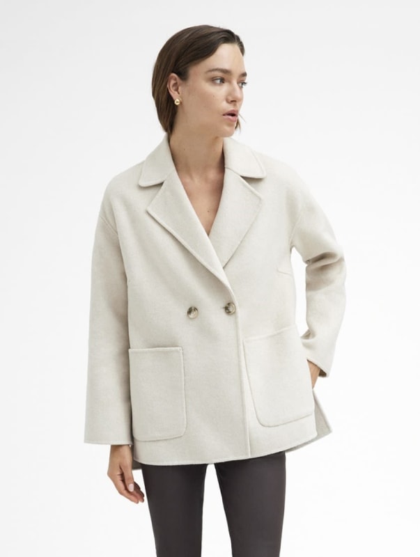 Elia Wool Coat Silver grey