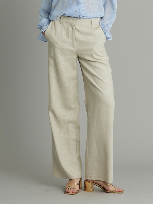 Mea Wide Pants Silver grey