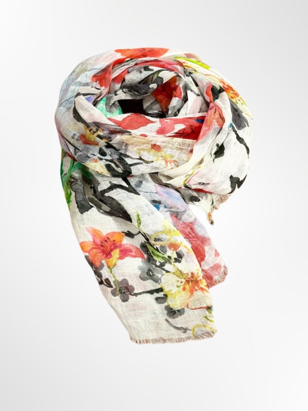 Linnen Scarf Red ONE