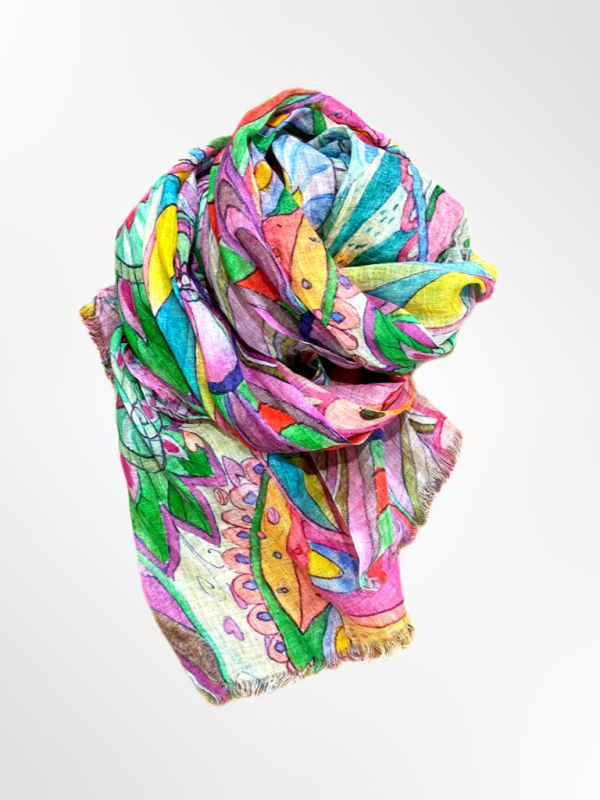 Linnen Scarf Pink ONE