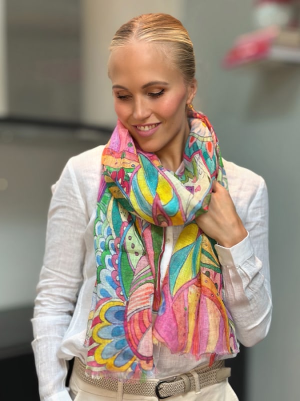 Linnen Scarf Pink ONE