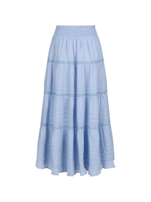 Felicia S Voile Skirt Light blue