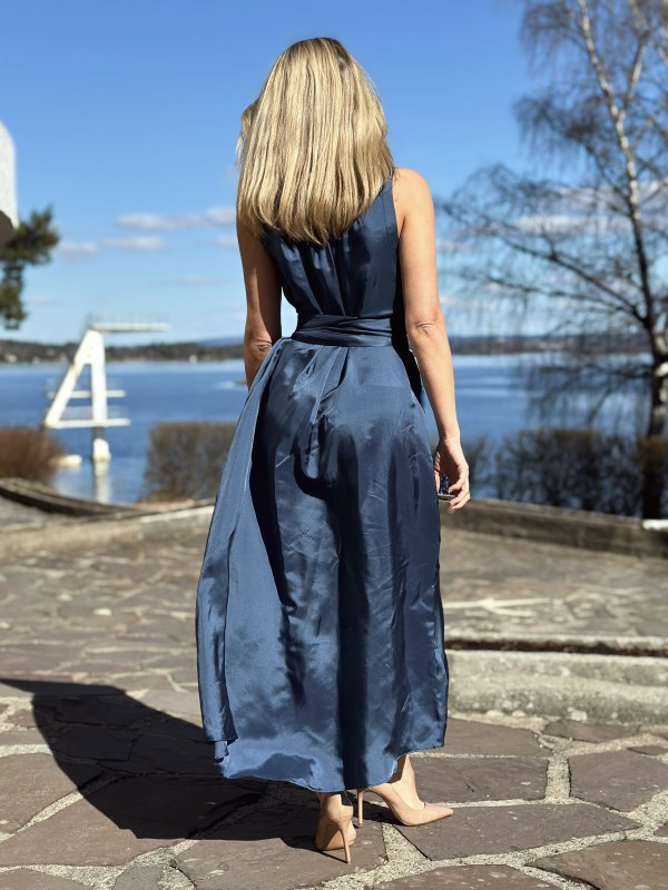 Rósa Long Dress dark denim