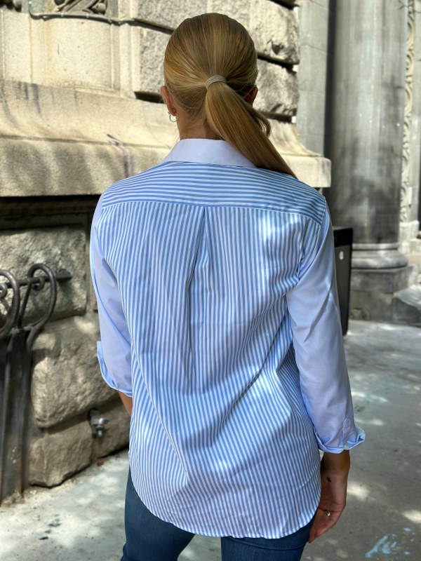 Ida Shirt Long Bluestripe