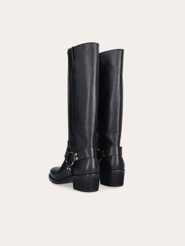 Long Boots A7183 Black