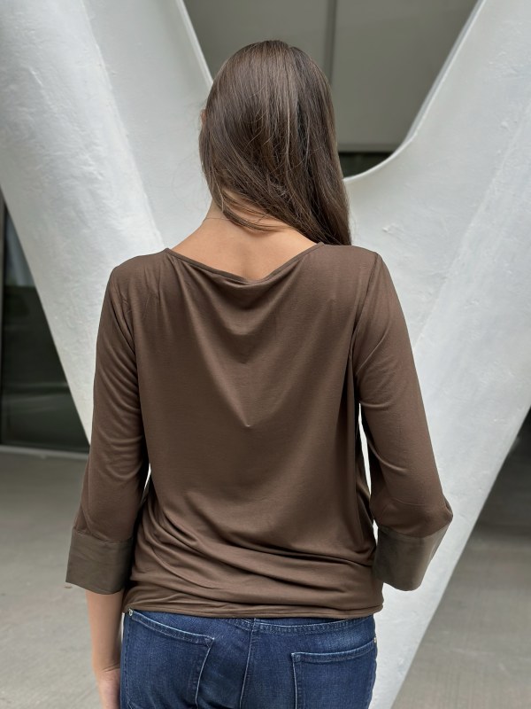 Etta Blouse Brown Army