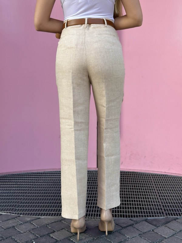 Dori High Trousers Beige