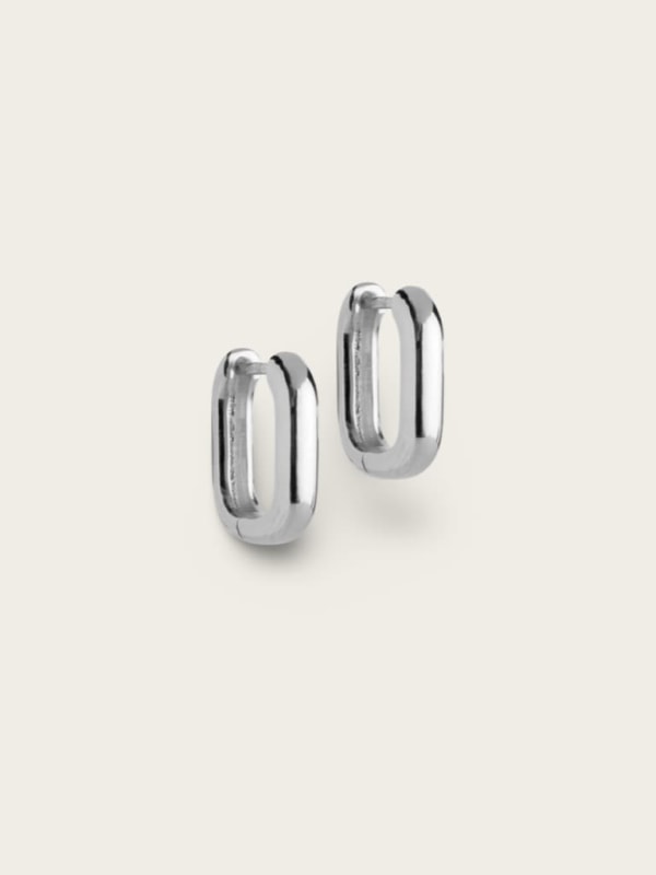 Hoops Square 15mm Silver