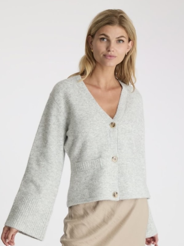 Pixie Knit Cardigan Light grey