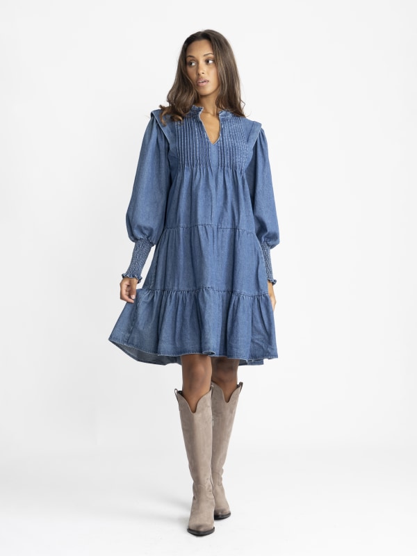 Embla Denim Dress Blue