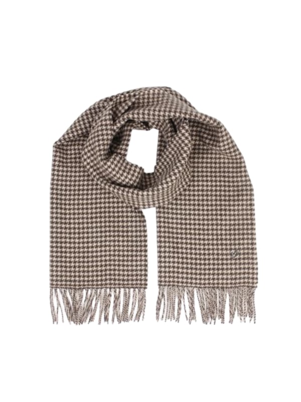 Houndstooth Scarf Black